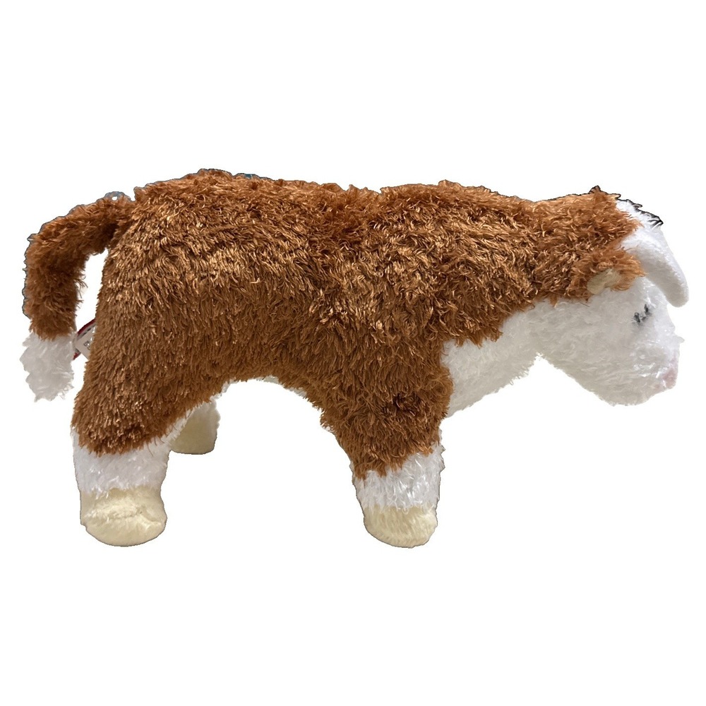 Douglas Cuddle Toys Tumbleweed Hereford Bull Plush Stuffed Animal Cow 9"